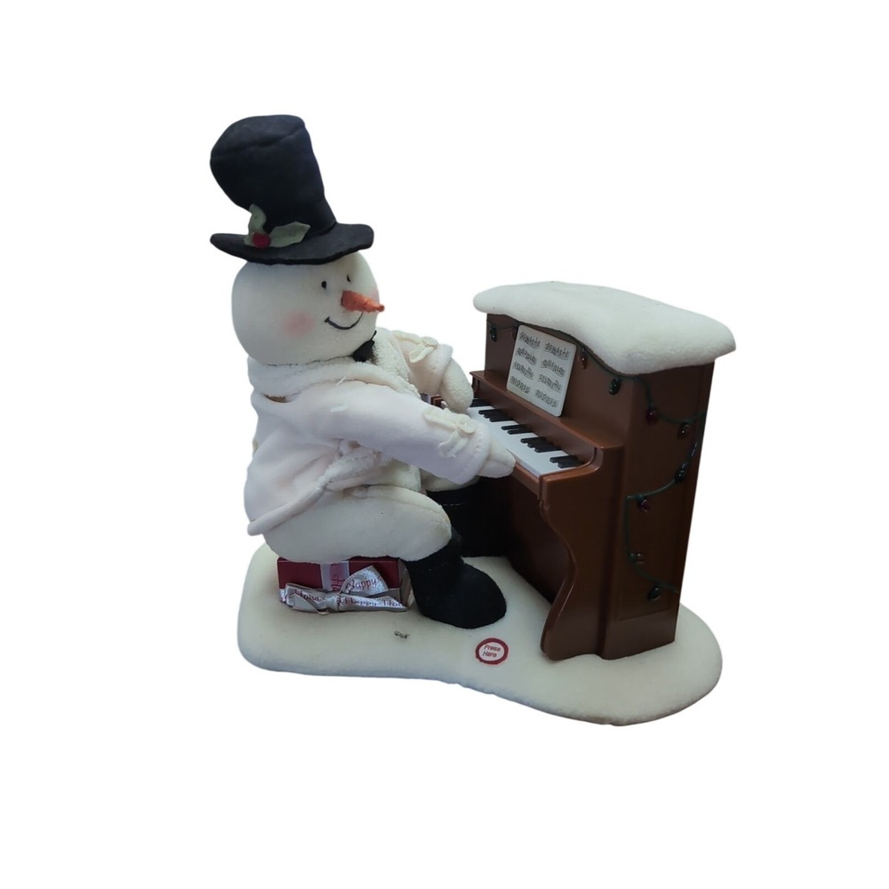 Hallmark 2005 Jingle Pals Snowman Playing Piano with Musical Animated Lights